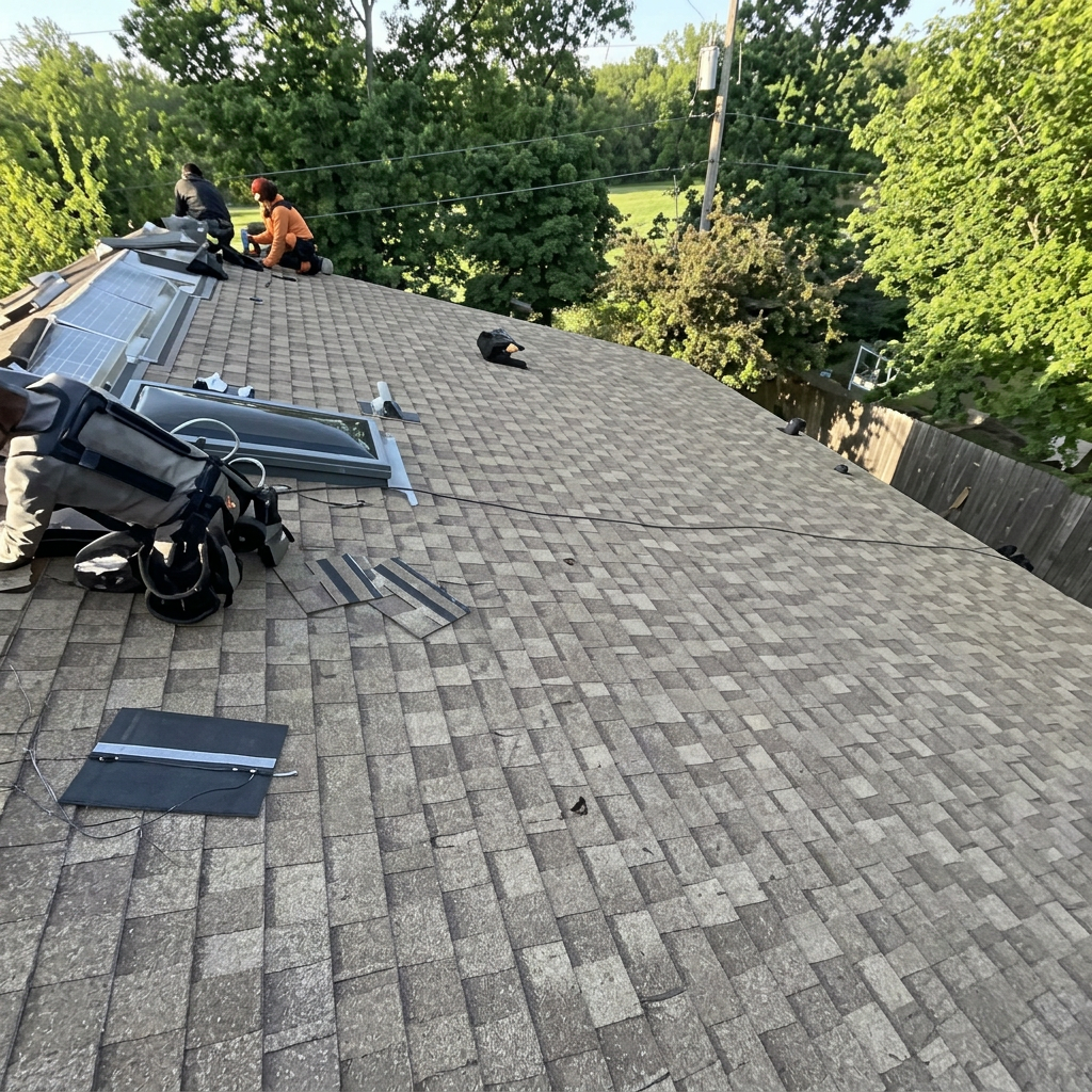 Roof replacement by Bear Creek Construction